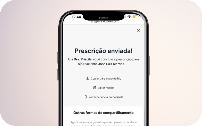 Crisálida - Plataforma de Saúde - Item Crisálida
